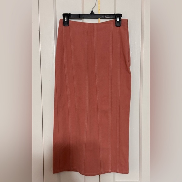 Free People Marley Denim 2 Piece Set in Rose Smoke - Picture 5 of 11